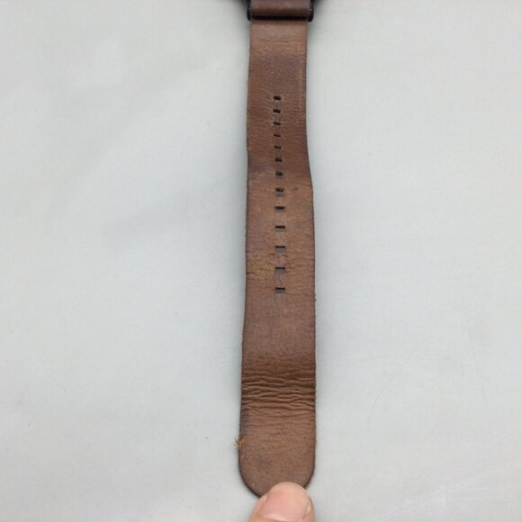 MVMT Outback Chronograph Watch Men 42mm Black Date Leather Band New Battery - Picture 9 of 15